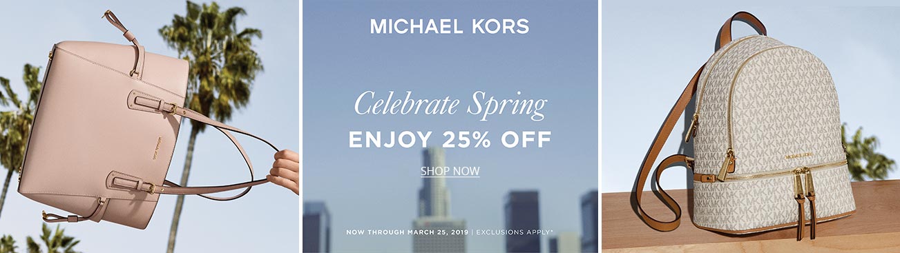 Creative shot of Michael Kors sale handbags