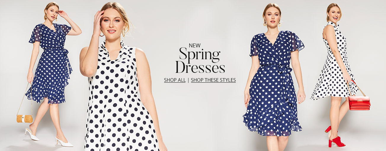 Shop plus women's spring dresses on Dillards.com