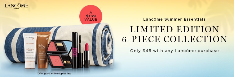 Shop Lancome and receive a free gift with any $45 Lancome purchase