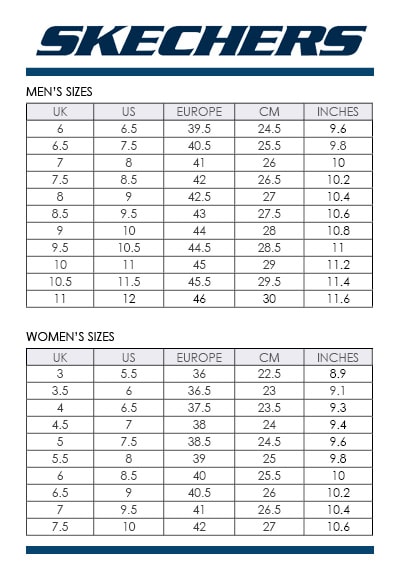 Skechers Size Chart Men | My XXX Hot Girl