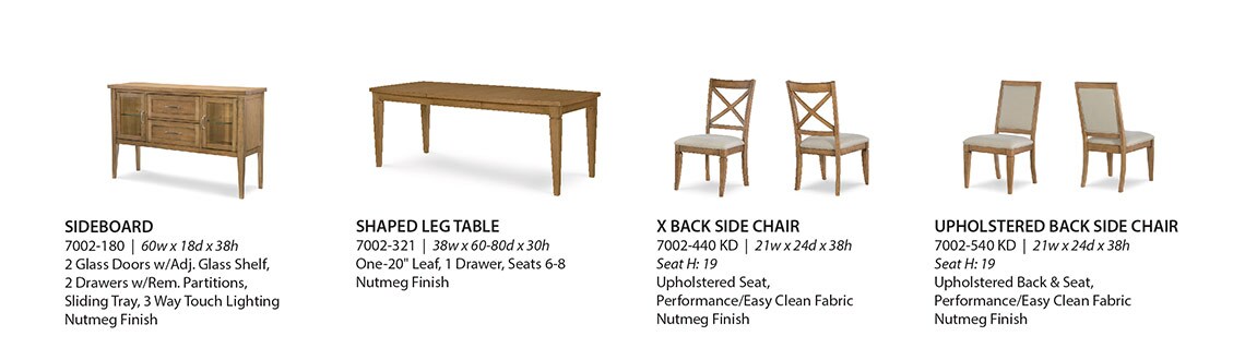 Legacy Furniture Product Information