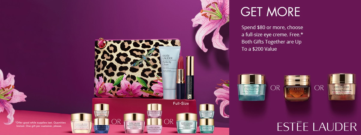 Shop Estee Lauder beauty - free gift with any $37.50 Lauder purchase