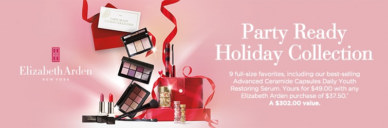 9 Full size favorites yours for $49 with any Elizabeth Arden purchase of $37.50 - A $302 value