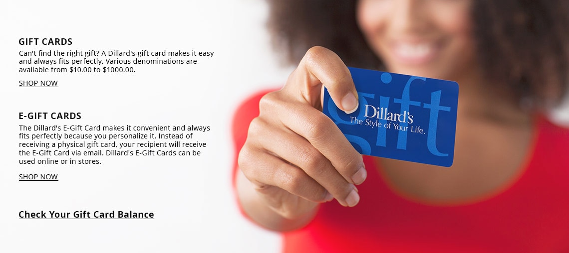 Gift Cards Dillard S - shop dillard s gift cards a perfect fit every time