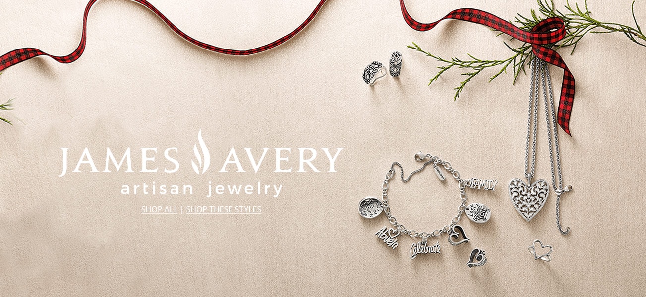 Creative shot of James Avery jewelry