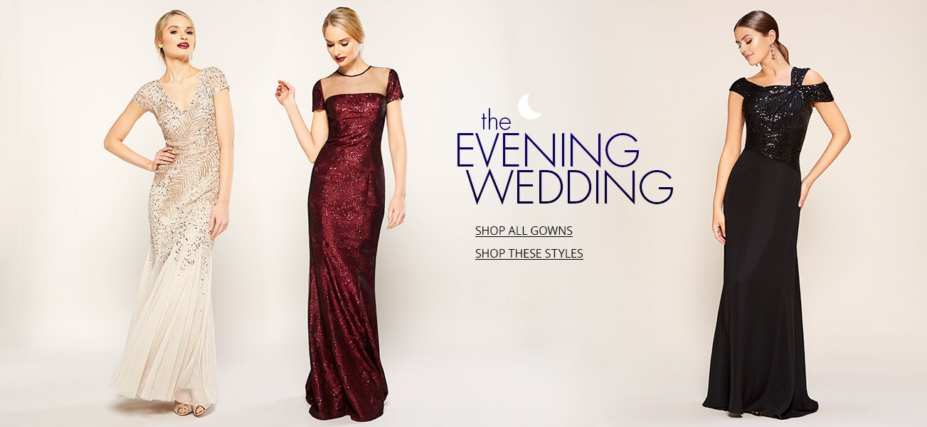 The Wedding Bridal Gowns Party Attire Dillard S Models In Three Diffe Gown Styles