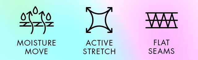 Kinesis - Moisture Move, Active Stretch, and Flat Seams