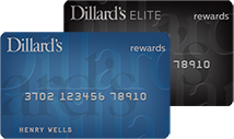 Two Dillard's Rewards Cards