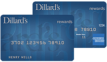 Two Classic Dillard's Credit Cards