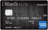 Two Elite Dillard's Credit Cards