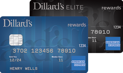 Two Dillard's Credit Cards