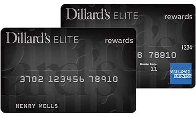 Two Dillard's Elite Credit Cards